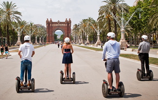 activité segway parcours olympique Barcelone