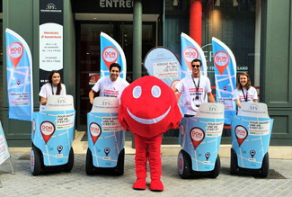 Opération street marketing pour l'EFS