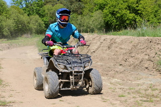 pocket quad sur le parcours prairie 2