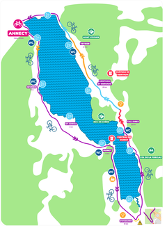Tour du lac d'Annecy à Vélo - Dans quel sens tourner ?
