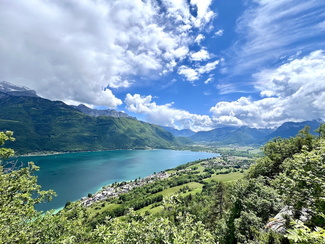 Le Lac d'annecy à Vélo