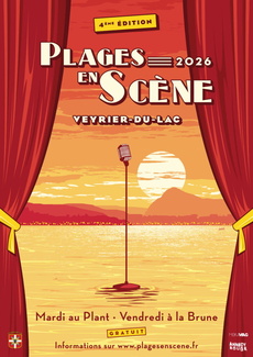 Affiche Plages en Scène 2026 - Mobilboard Annecy