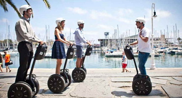 activité Segway Barcelone port