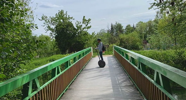 Se balader au bord de la coulée verte à Reims