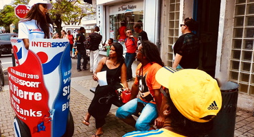 Campagne publicitaire dans la rue à La Réunion