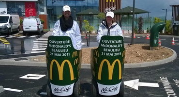 Ouverture point de vente - Street marketing Mobilboard La Rochelle