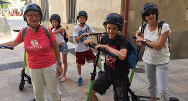 Sortie trottinette électrique à Nantes en famille