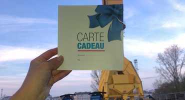 Carte cadeau - Grue Titan jaune, île de Nantes