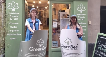 Street marketing Mobilboard Nantes - Green bee Nantes