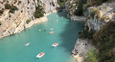 location de pédalo dans les Gorges du Verdon 