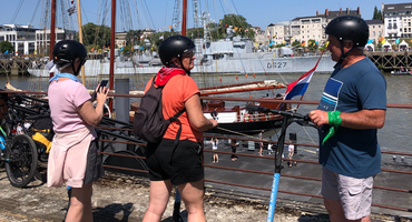 Balade en trottinette électrique - Île de Nantes