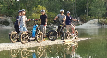 Balade en trottinette electrique en pleine nature aux portes de Bordeauxx