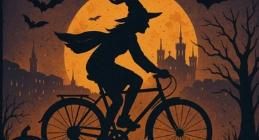 Balade à velo dans Lyon spécialie Halloween