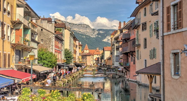 Mobilboard Annecy - Visite à pied - Canal du Thiou