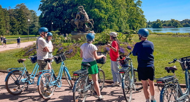 Visite guidée de Lyon à vélo au parc de la Tête d'Or